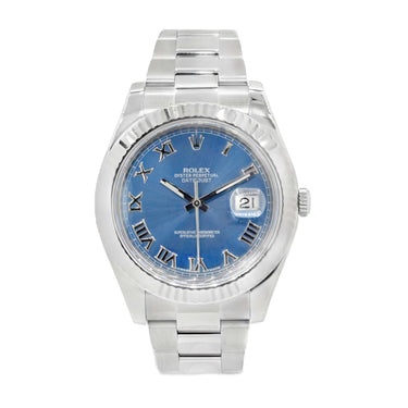 Rolex Datejust 41mm Blue Roman Oystersteel